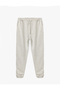 Elastic Leg Pocket Detailed Lace up Waist Jogger Sweatpants - 3