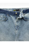 Regular Waist Cotton Pocket Detailed Loose Baggy Jean Trousers - 6