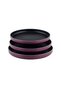 Set of 3 Granite Pizza Trays - Plum - 4