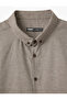 Long Sleeve Cotton Blended Button Lapel Slim Fit Shirt - 5