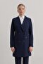 Double-Breasted Blazer Basic Jacket Navy Blue - 2