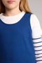 Corded Fabric Ribbed Knit T-Shirt for Girls G8644A826Sp - 4
