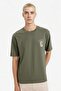 100% Cotton Boxy Fit Printed T-Shirt F9751Ax26Sp - 4