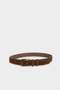 حزام كلاسيكي من الجلد الصناعي بإبزيم مستطيل للرجال H0289AXNS