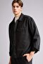 100% Cotton Single Pocket Hidden Placket Boxy Fit Basic Shirt Jacket F7124Ax26Sp - 3
