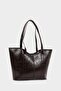 Women's Faux Leather Shoulder Bag H2859Axns - 2