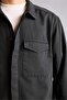 100% Cotton Single Pocket Hidden Placket Boxy Fit Basic Shirt Jacket F7124Ax26Sp - 4