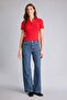 Slim Fit Polo Collar Ribbed Camisole T-Shirt C6249Ax26Sp - 2