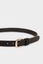 Women's Oval Buckle Faux Leather Daily Belt G7898Axns - 2