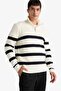 Standard Fit Zippered Collar Knitwear Sweater F7110Ax25Wn