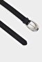 Women's Oval Buckle Faux Leather Casual Belt G7902Axns - 3