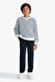 Straight Leg Gabardine Trousers for Boys T8850A625Au