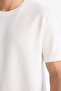 Cotton Regular Fit Crew Neck Pique Short Sleeve T-Shirt F9675Ax26Sp - 4