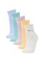Women's 5-Piece Cotton Socks Z7505Azns