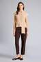 Carrot Fit Zippered High Waist Skinny Leg Cropped Trousers C2466Ax26Sp