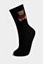 Women's 2-Piece Cotton Long Socks with Teddy Bear Design H3164Axns - 2