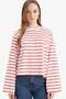 100% Cotton Regular Fit Striped Tunic G0378Ax26Sp