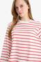 100% Cotton Regular Fit Striped Tunic G0378Ax26Sp - 3