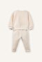 Appliqué 2-Piece Set Sweatshirt Sweatpants Baby Girl G8500A526Sp - 4