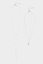 Women's Silver 2-Piece Steel Necklace G2853Axns - 4