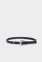 Women's Oval Buckle Faux Leather Casual Belt G7914Axns