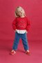 100% Cotton Culotte Printed Jean Trousers for Baby Girl G7409A526Sp - 2