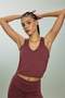 Stretch Fabric Women's Crew Neck Sports Athlete Tank Top F8012Ax26Sp