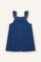 100% Cotton Embroidered Salopet Jean Dress Baby Girl G8152A526Sp - 3