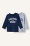 Oversize Printed 2-Piece Long Sleeve T-Shirt Baby Boy G5908A526Sp