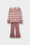 2-Piece Set Striped Polo Neck Sweater Spanish Trotting Knitwear Leggings Baby Girl C8453A525Au - 4