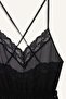 Regular Fit V Neck Chiffon Suspender Jumpsuit Nightdress G1542Ax25Wn - 7