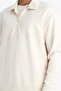 Nba Brooklyn Nets Relax Fit Polo Neck Half Zipper Modal Sweatshirt F1070Ax25Wn - 4