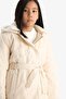 Water Repellent Hooded Belted Raincoat Girls' C5230A825Au - 5