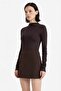 Cotton Slim Fit Half Turtleneck Ribbed Long Sleeve T-Shirt G7701Ax25Wn - 3