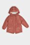 Windproof Hooded Waterproof Lined Snap Fastener Zipper Puffer Coat Baby Girl A2451A525Au