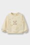 Oversized Loose Fit Crew Neck Floral Embroidered Soft Fleece Sweatshirt Baby Girl G6837A525C - 3