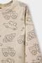 100% Cotton Patterned Elastic Waist Pajama Set for Baby Boys G4984A525WN - 3