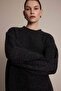 Loose Fit Crew Neck Glitter Fabric Knitwear Sweater Tunic G3626Ax25Wn - 3