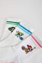 Women's Powerpuff Girls 3-Piece Cotton Short Socks A0077Axns - 5