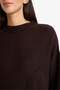 Oversize Crew Neck Drop Shoulder Basic Knitwear Sweater F3895Ax26Sp - 4