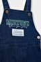 100% Cotton Embroidered Jean Overalls for Baby Boy G6696A526Sp - 2