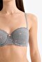Lace Detailed Covered Non-Padded Underwire Balconette Bra F6140Ax26Sp - 4