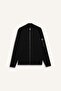 Standard Fit College Collar Zippered Pocket Knitwear Bomber Cardigan F7641Ax25Wn - 4