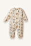 100% Cotton Fiber Overalls for Baby Boy G6661A526Sp