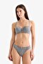 Lace Detailed Covered Non-Padded Underwire Balconette Bra F6140Ax26Sp - 2