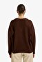 Oversized V-Neck Knitwear Sweater G2957Ax25Au - 5