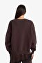 Relax Fit Crew Neck Hem Lace Detailed Sweatshirt G8595Ax25Cw - 5