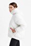 Windproof Water Repellent Oversize Fit Wide Fit Hooded Inflatable Coat with Zipper Pockets E9260Ax25Au - 4
