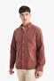 100% Cotton Regular Fit Velvet Shirt E9024Ax25Wn - 3