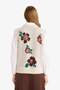 Regular Fit Crew Neck Floral Knit Sweater G0715Ax25Wn - 5